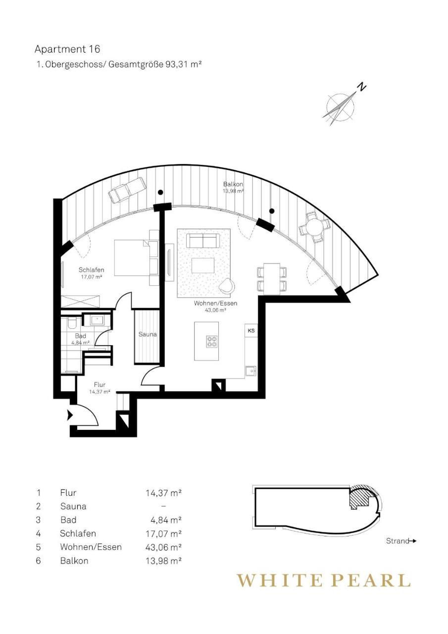 White Pearl Apartment 1.16 تيميندورفير ستراند المظهر الخارجي الصورة